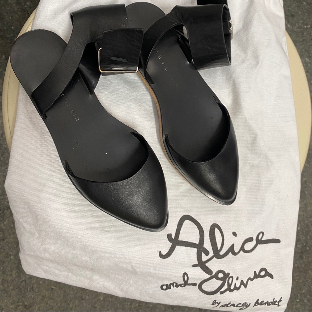 Alice + Olivia Reese Ankle Strap Flats